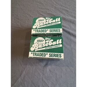 1987 Topps Baseball Traded Series, Complete Factory Set Box‎ 132 (2 boxes)